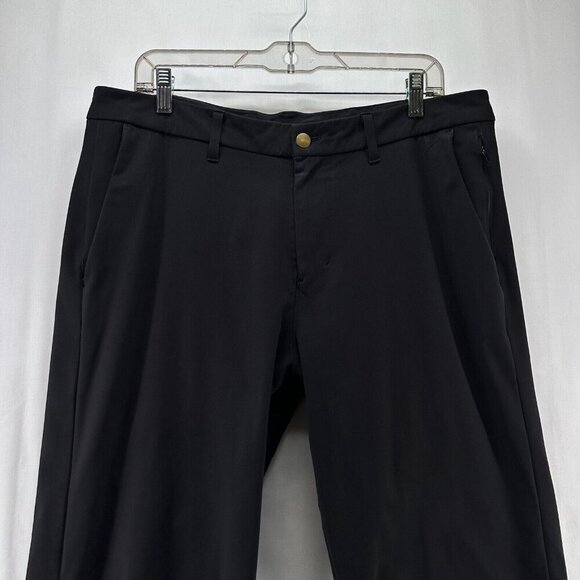 Lululemon Pants Mens Sz 36 Commission Pant Slim Warpstreme 34" Performance Black - Picture 3 of 12
